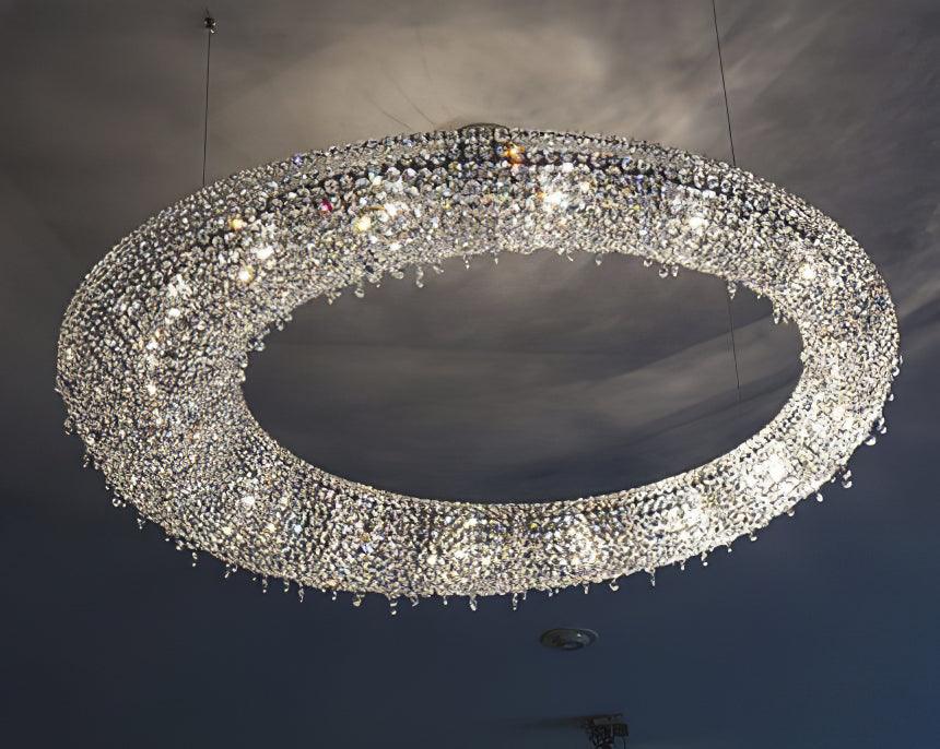Bior versierde kristal hanglamp