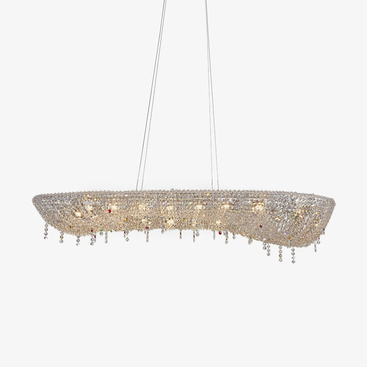 Bior versierde kristal hanglamp