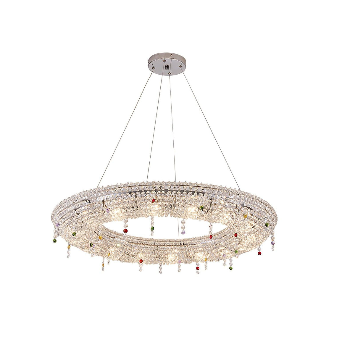 Bior versierde kristal hanglamp