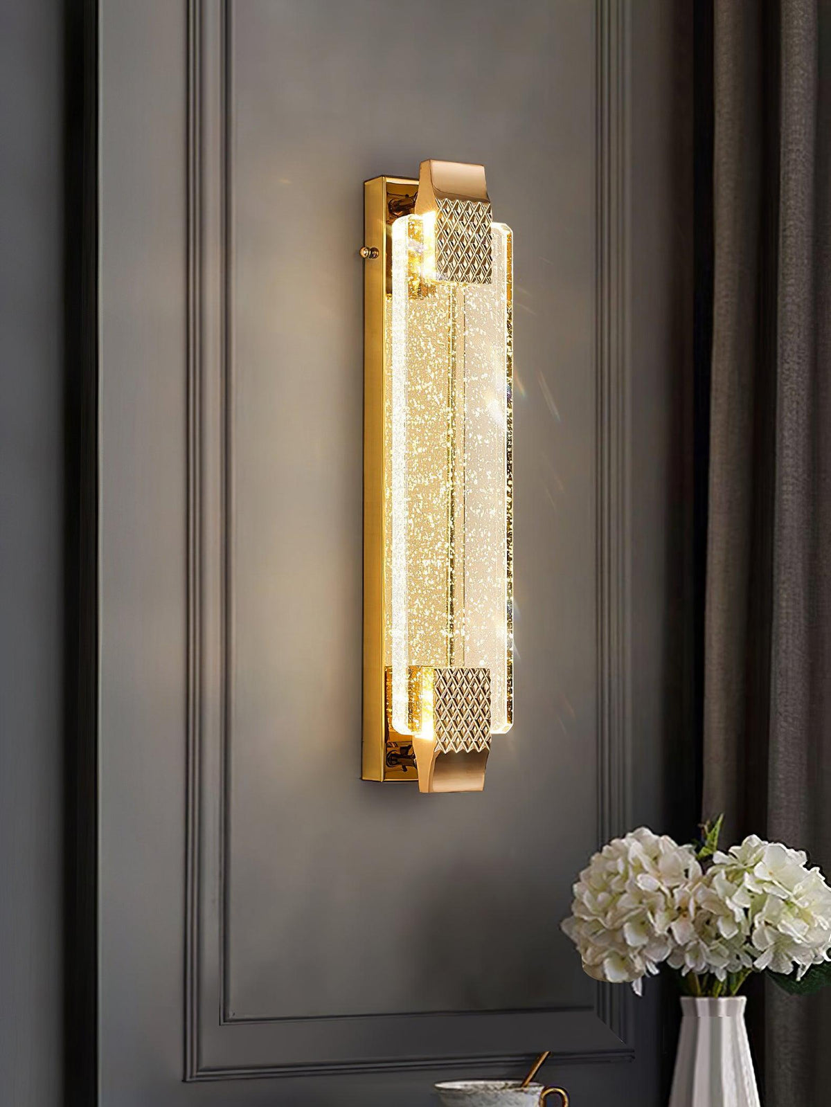 Tevan kristal glamoureus wandlamp