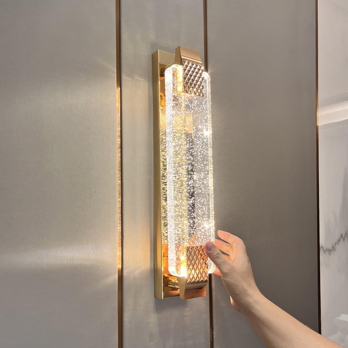 Tevan kristal glamoureus wandlamp