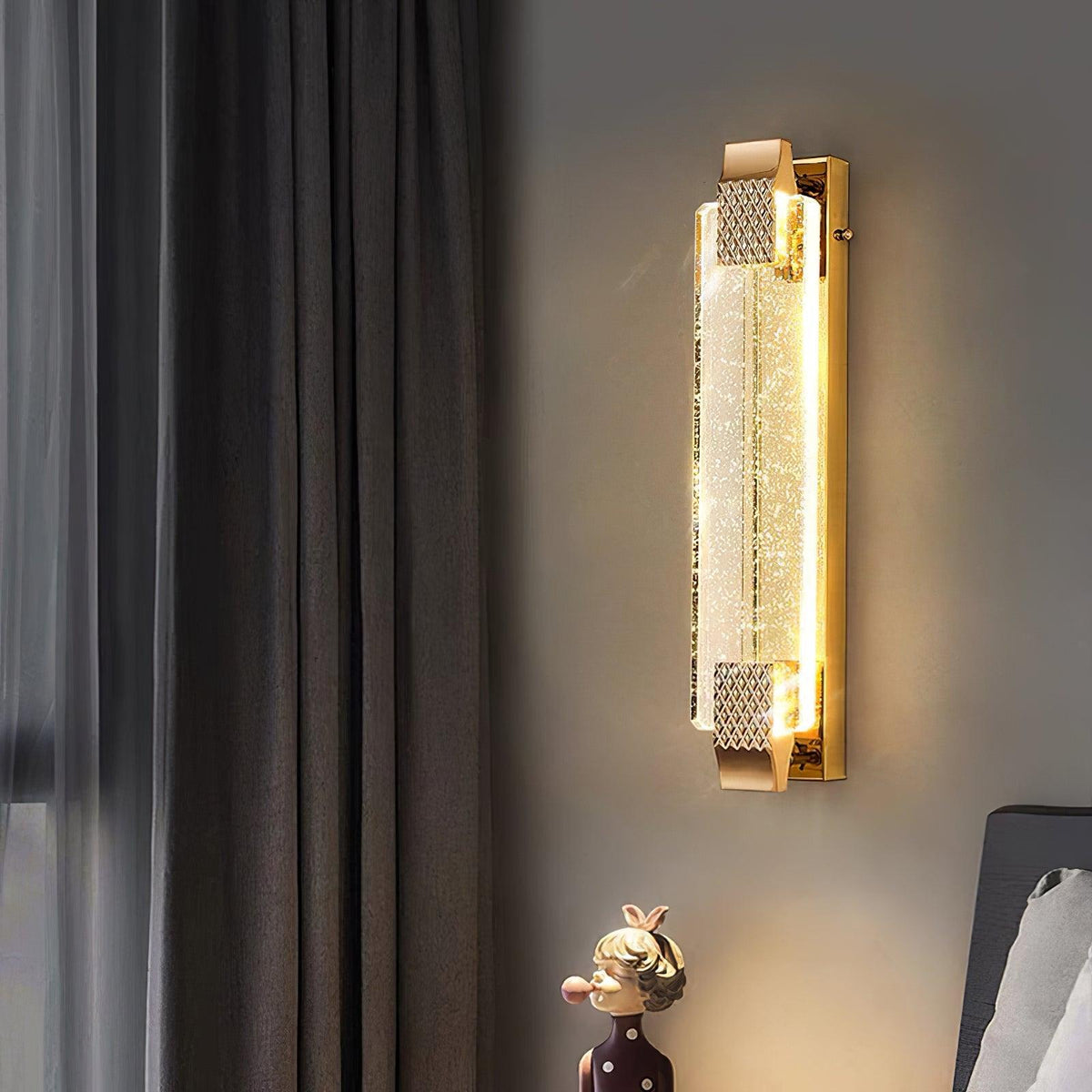 Tevan kristal glamoureus wandlamp