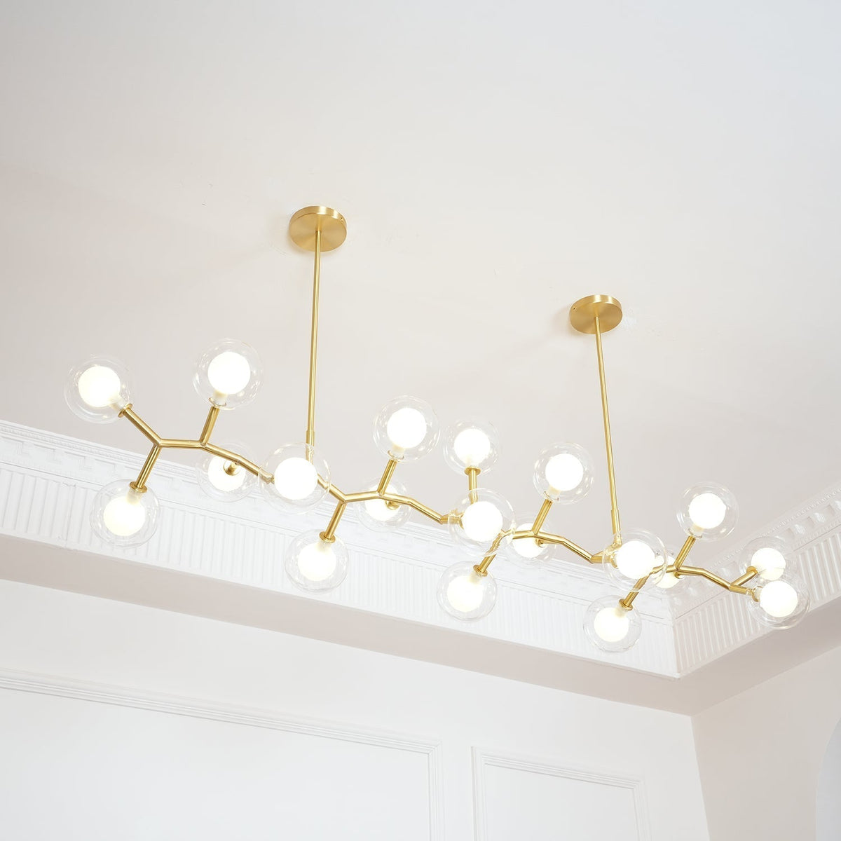 Ivexin Branch hanglamp van messing