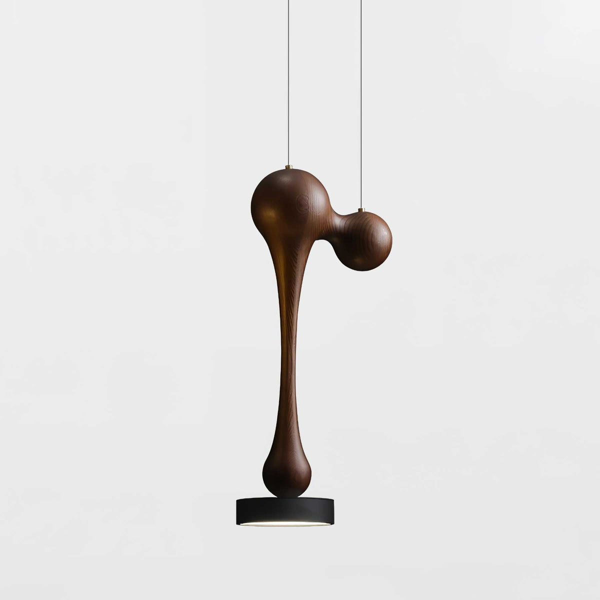 Drovia Rustieke hanglamp van walnoothout
