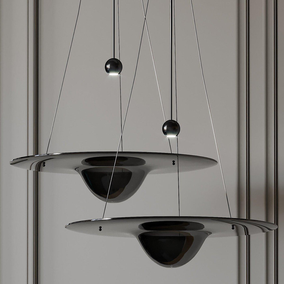 Aurivine hanglamp van messing met minimalistisch ontwerp