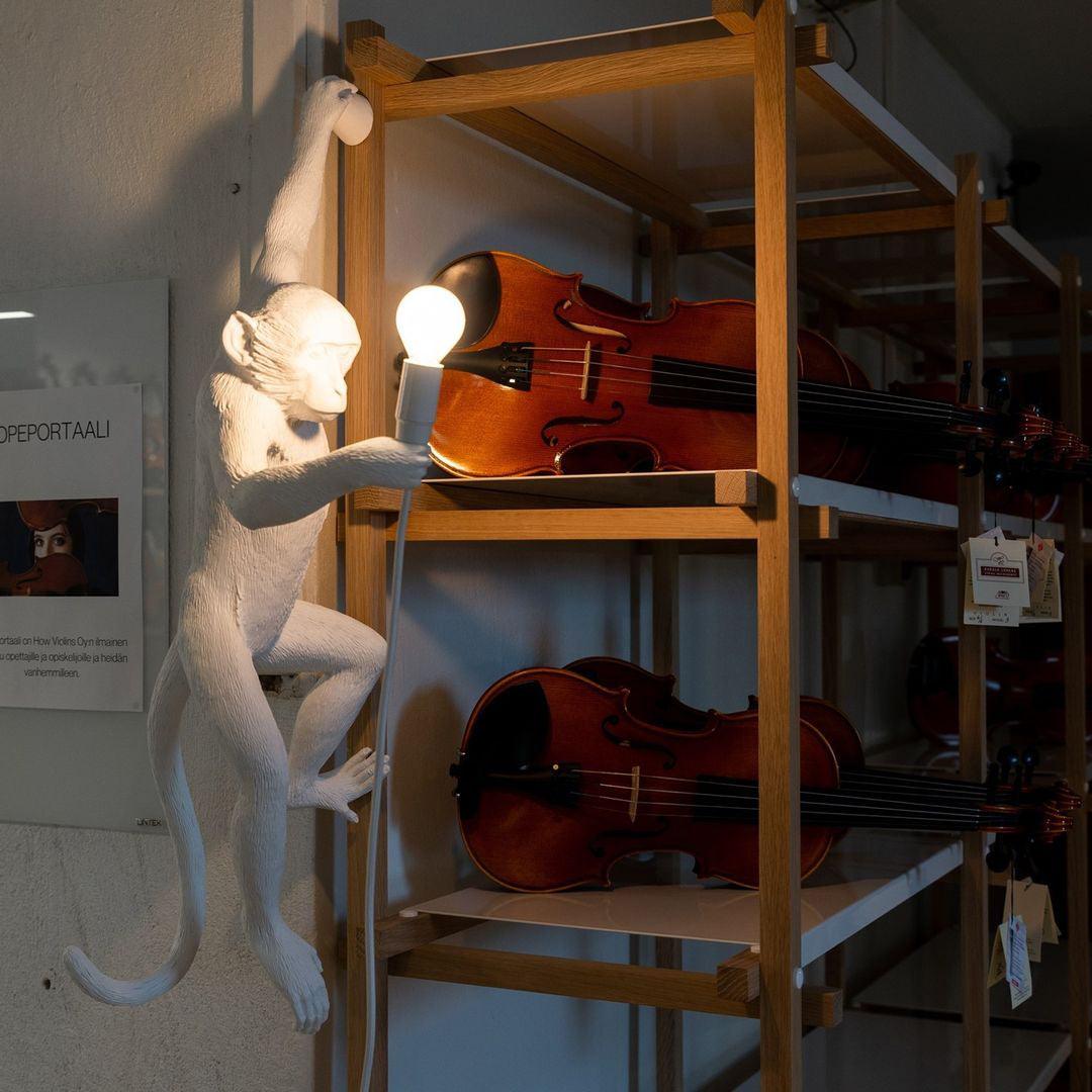 Bnx Art uniek Monkey hars wandlamp