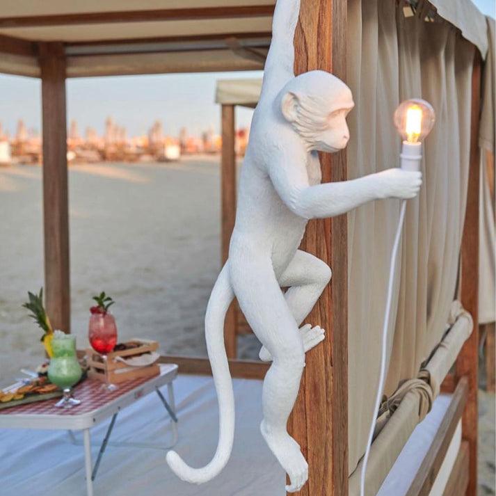 Bnx Art uniek Monkey hars wandlamp