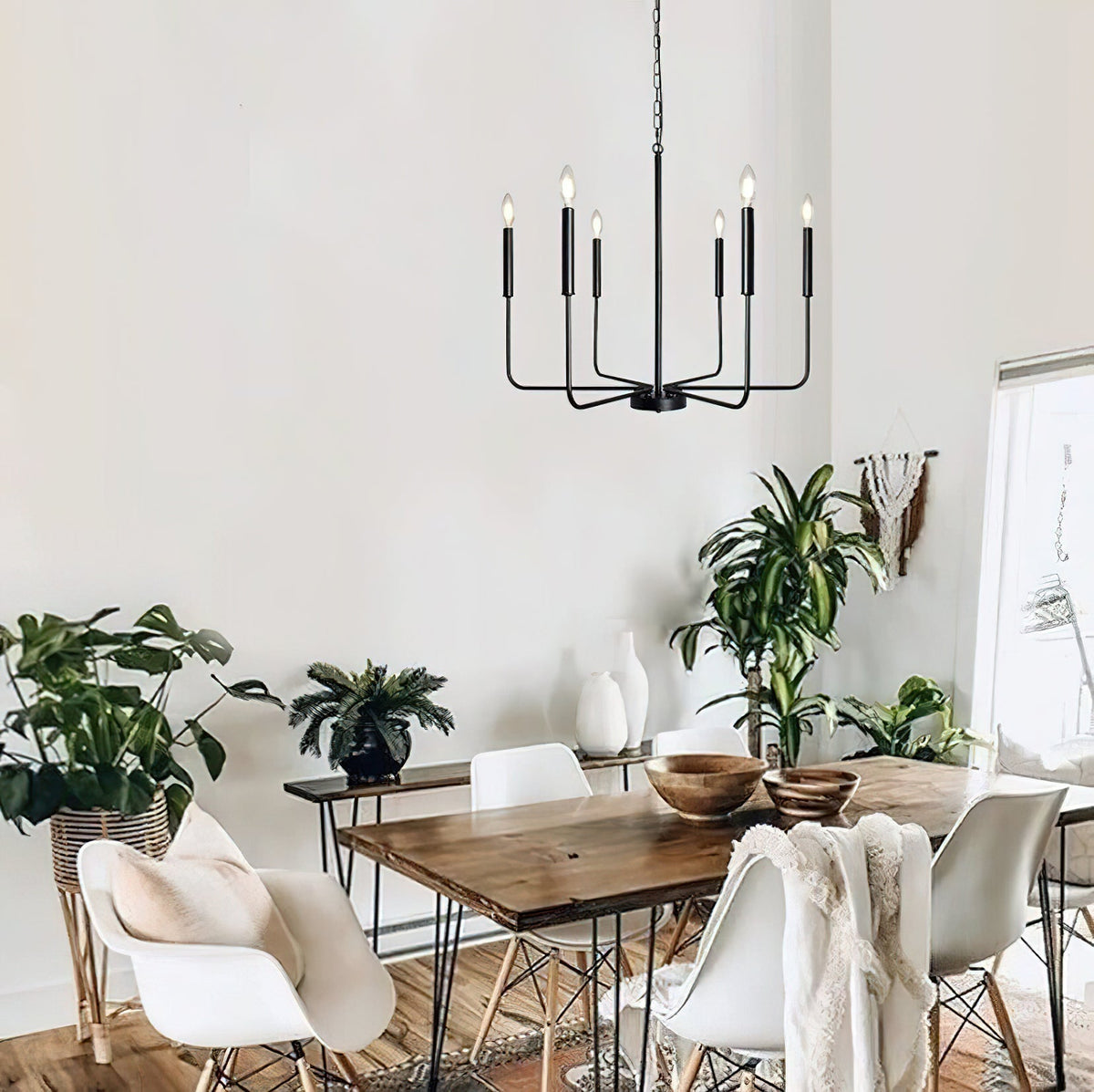 Luminora Kroonluchter met kaarsarmen in moderne stijl