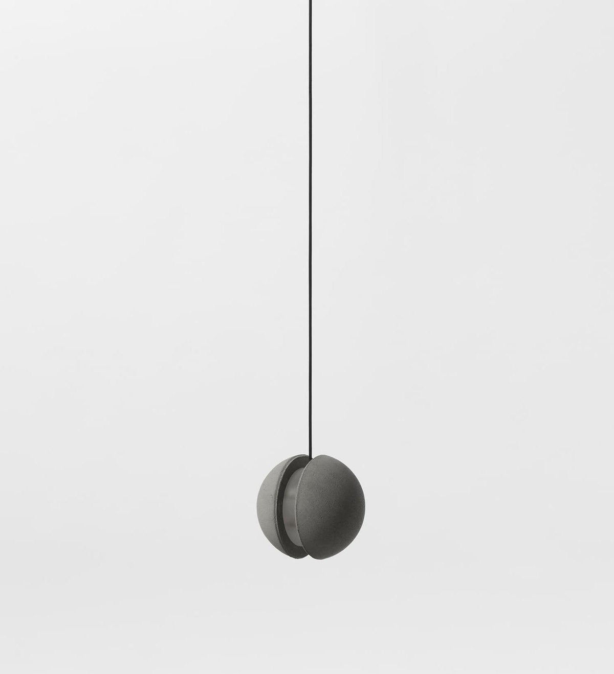Umi hanglamp van beton met bolvormige maan Minimalistisch