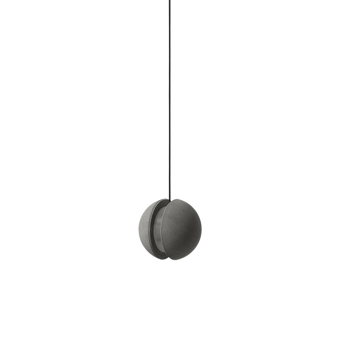 Umi hanglamp van beton met bolvormige maan Minimalistisch
