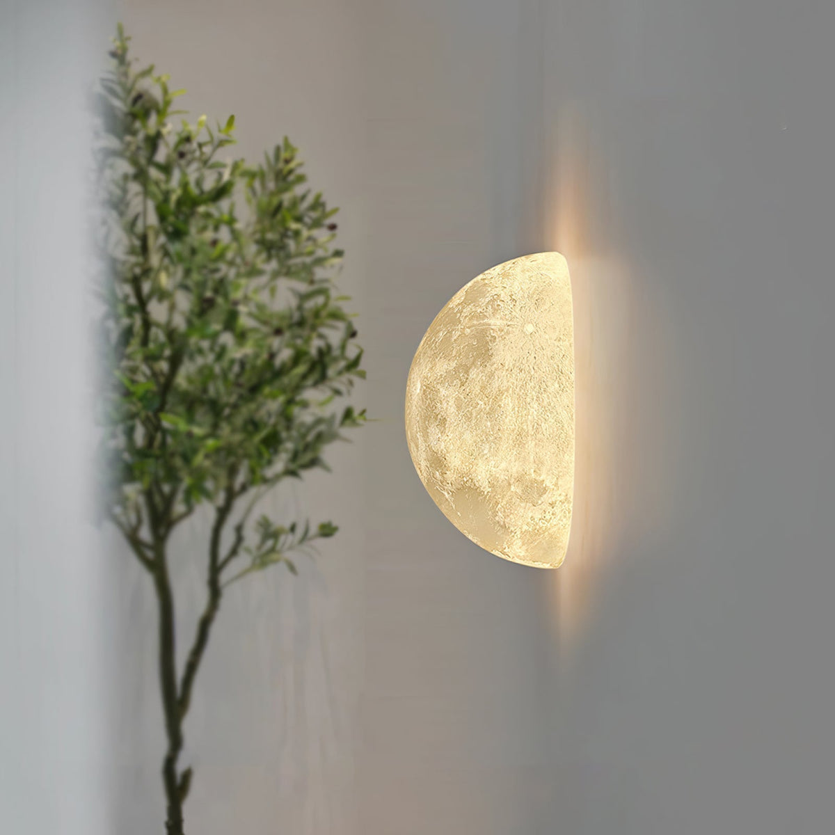 Brivel Noordse kunst Maan 3D wandlamp van kunststof