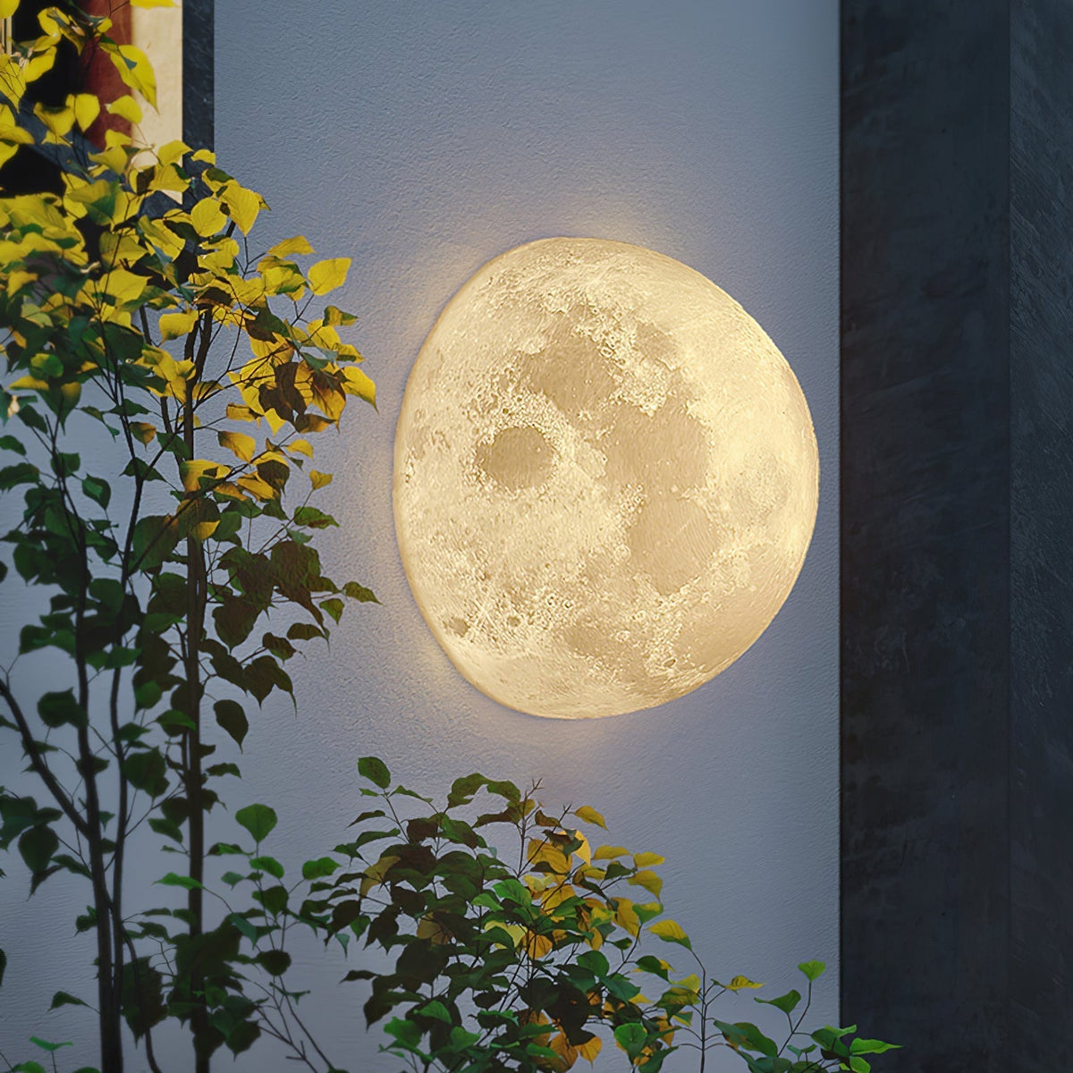Brivel Noordse kunst Maan 3D wandlamp van kunststof