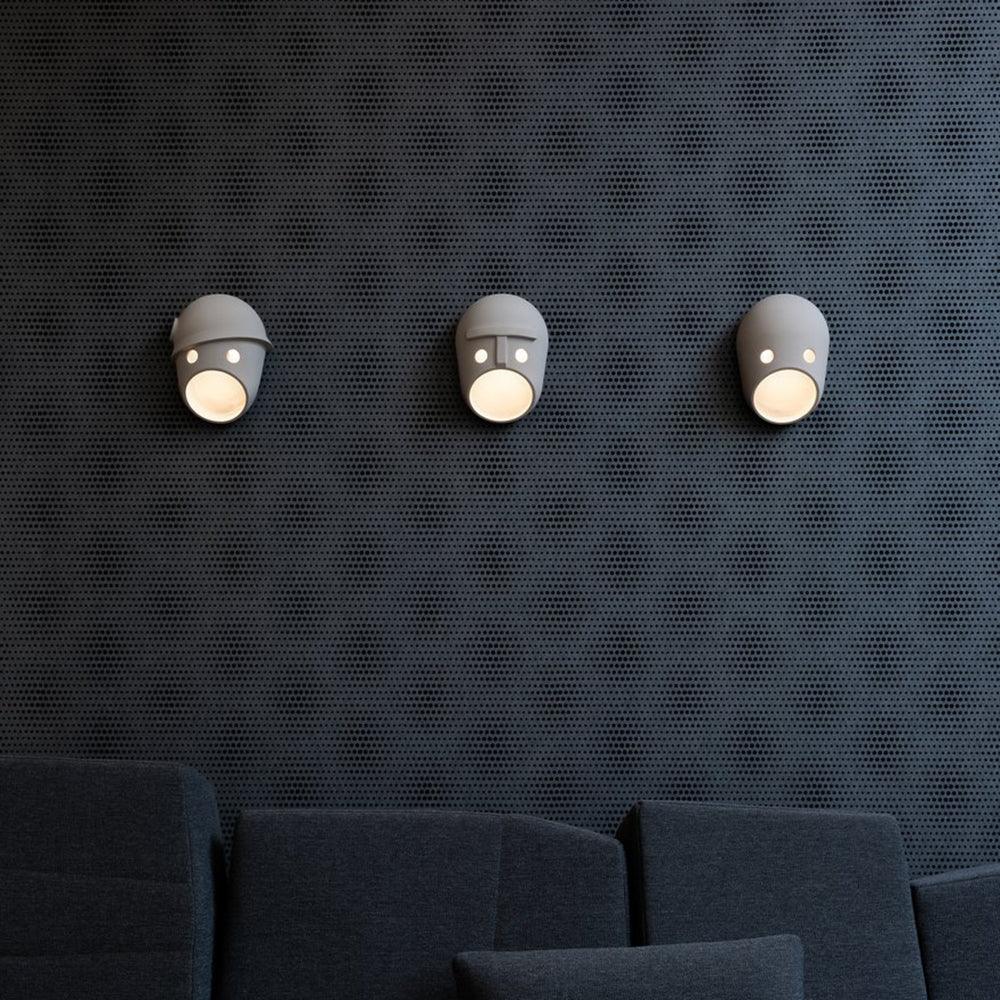 Mask wandlamp van hars
