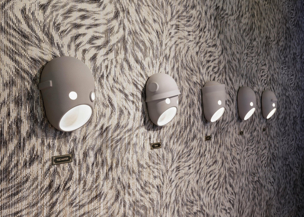 Mask wandlamp van hars
