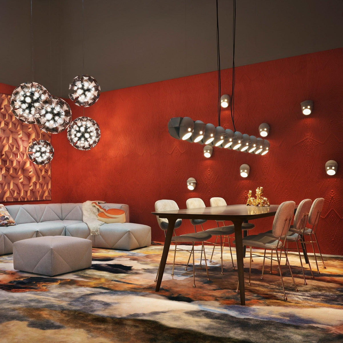 Mask wandlamp van hars