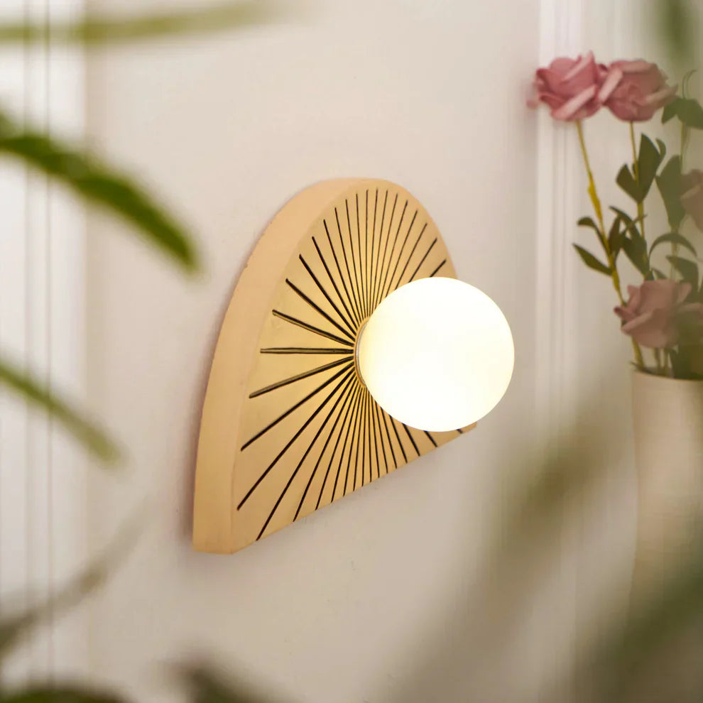 Elif Modern Geometrische Stijl Ongebruikelijk Hars Glas Wandlamp Slaapkamer Eetkamer
