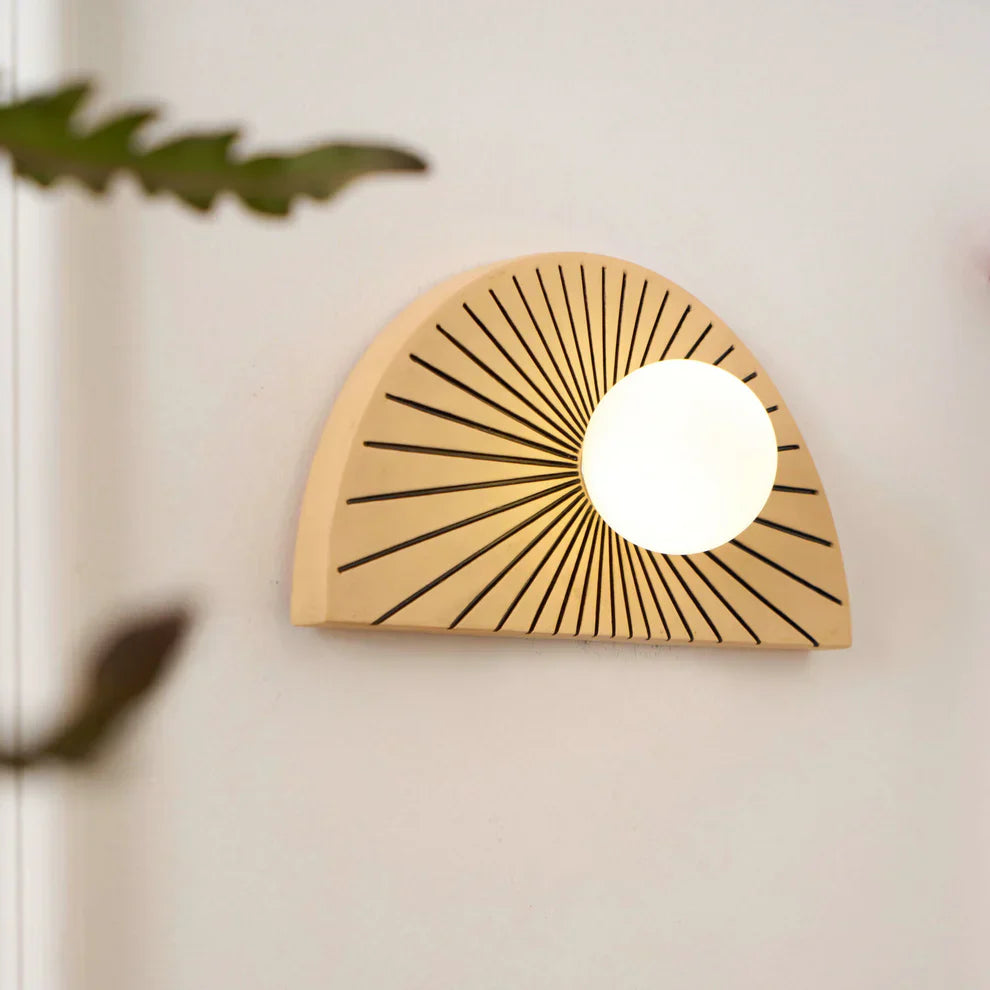 Elif Modern Geometrische Stijl Ongebruikelijk Hars Glas Wandlamp Slaapkamer Eetkamer