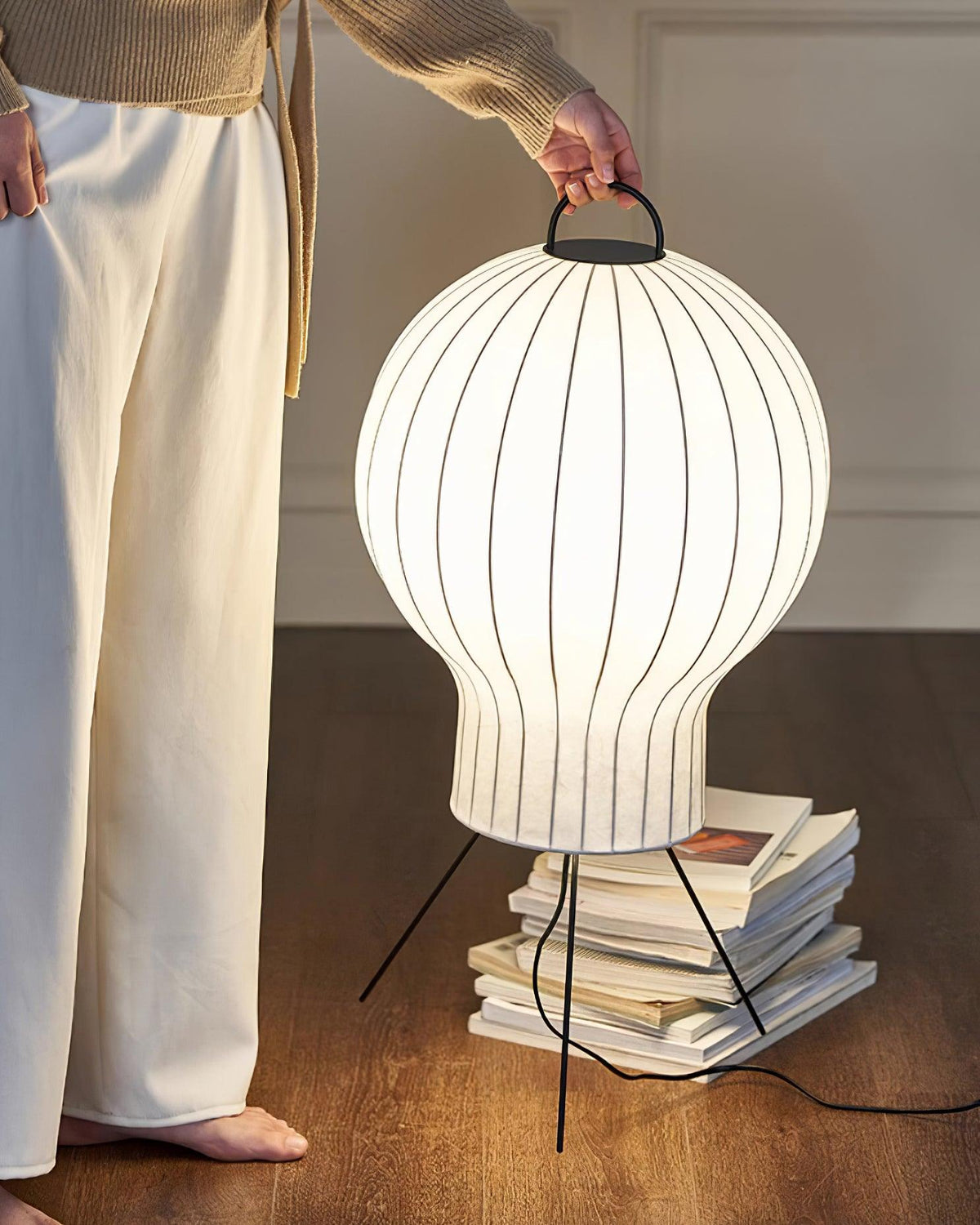 Balloon minimalistisch zijde vloerlamp