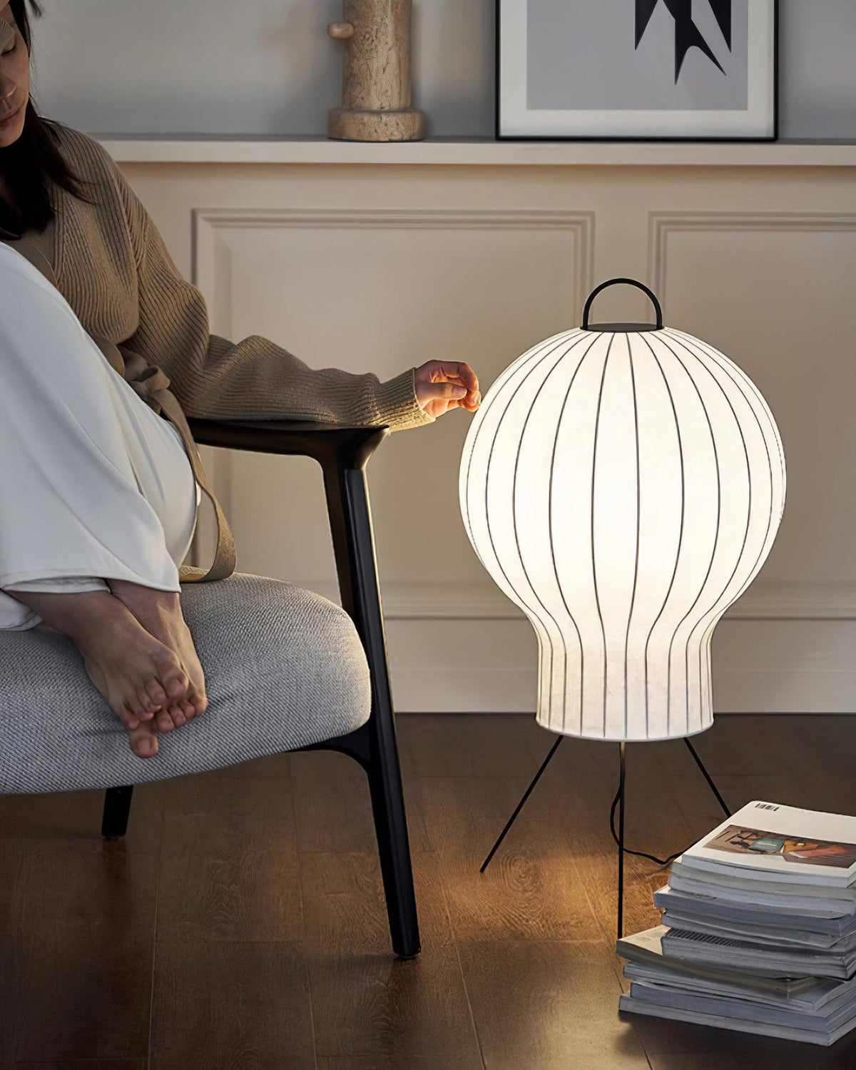 Balloon minimalistisch zijde vloerlamp