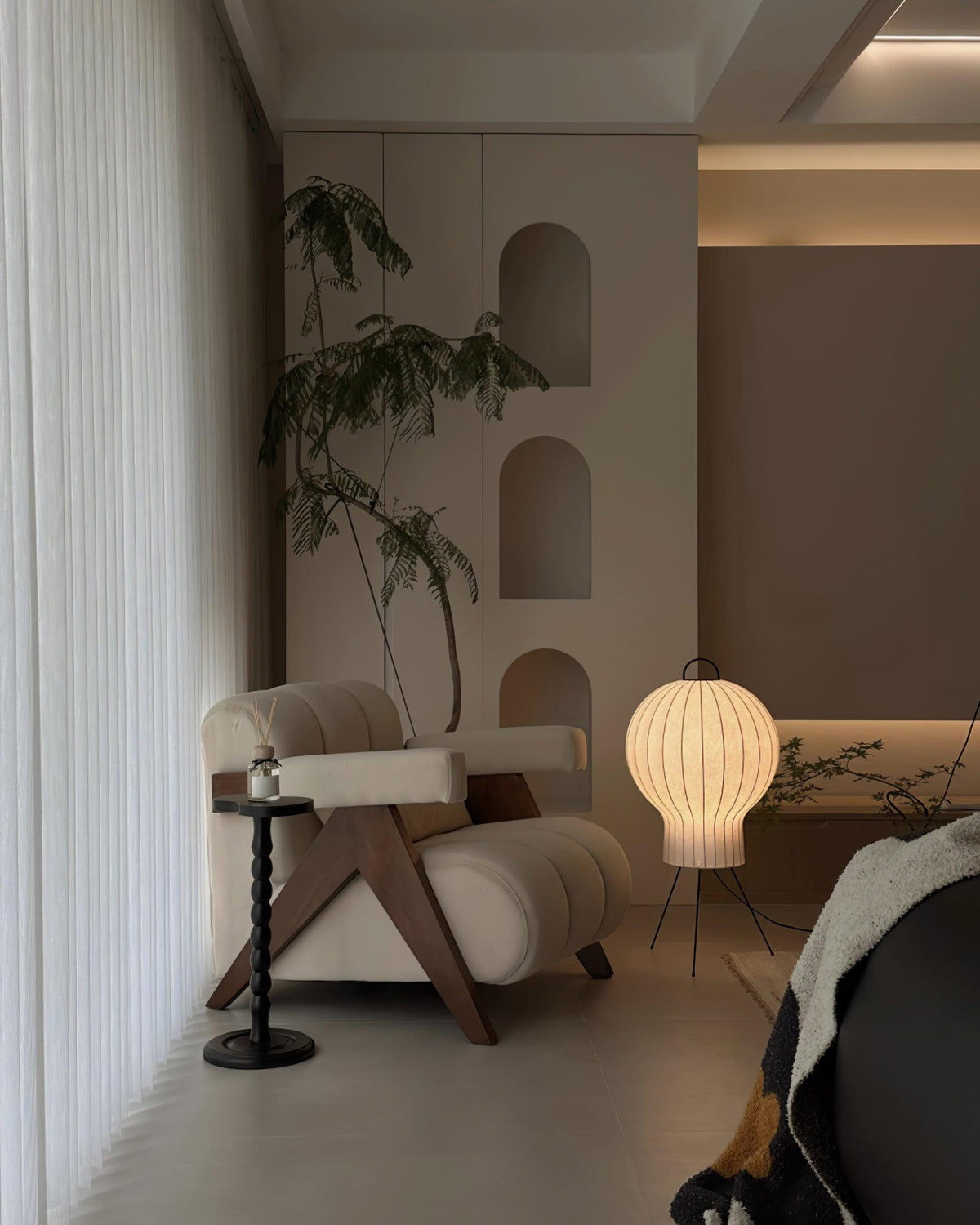 Balloon minimalistisch zijde vloerlamp