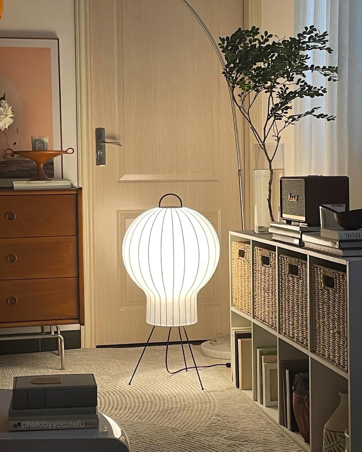 Balloon minimalistisch zijde vloerlamp