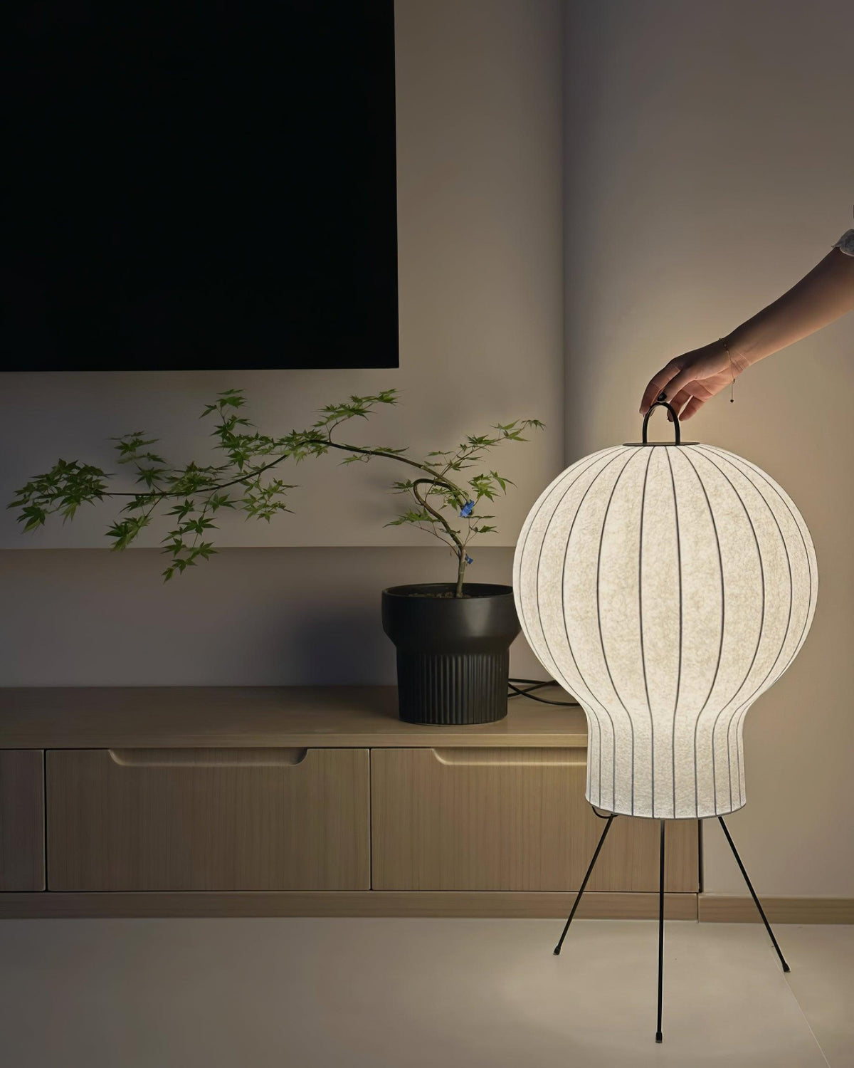 Balloon minimalistisch zijde vloerlamp