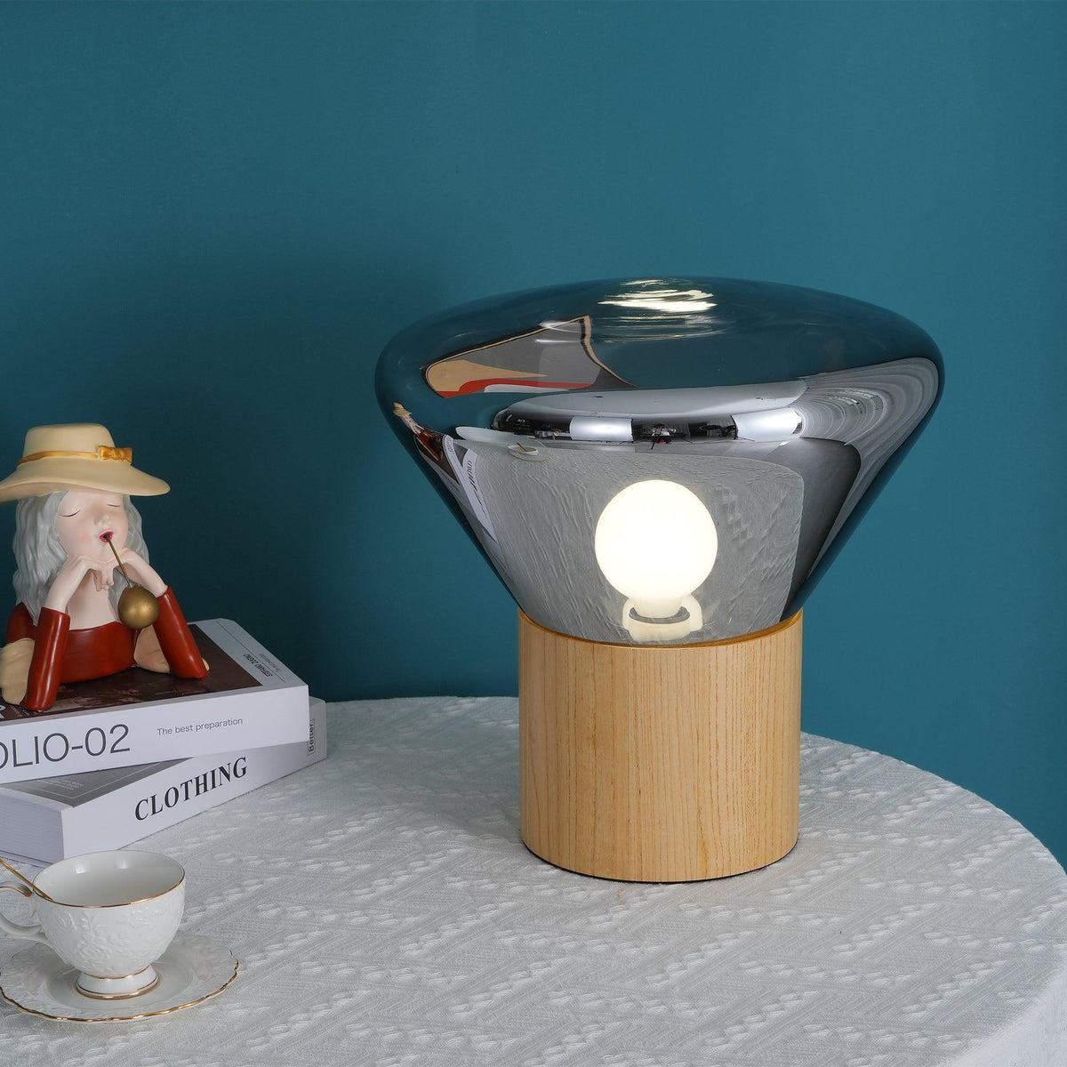 Sylirella Minimalistische houten tafellamp