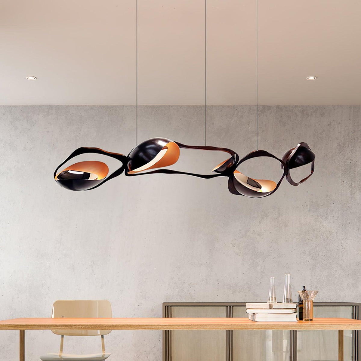 Virauine hanglamp LED artistiek voor woonkamer