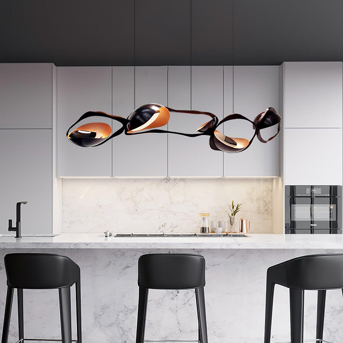 Virauine hanglamp LED artistiek voor woonkamer