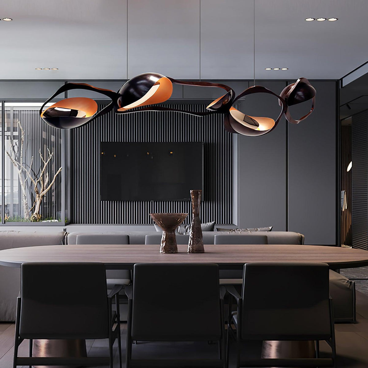 Virauine hanglamp LED artistiek voor woonkamer