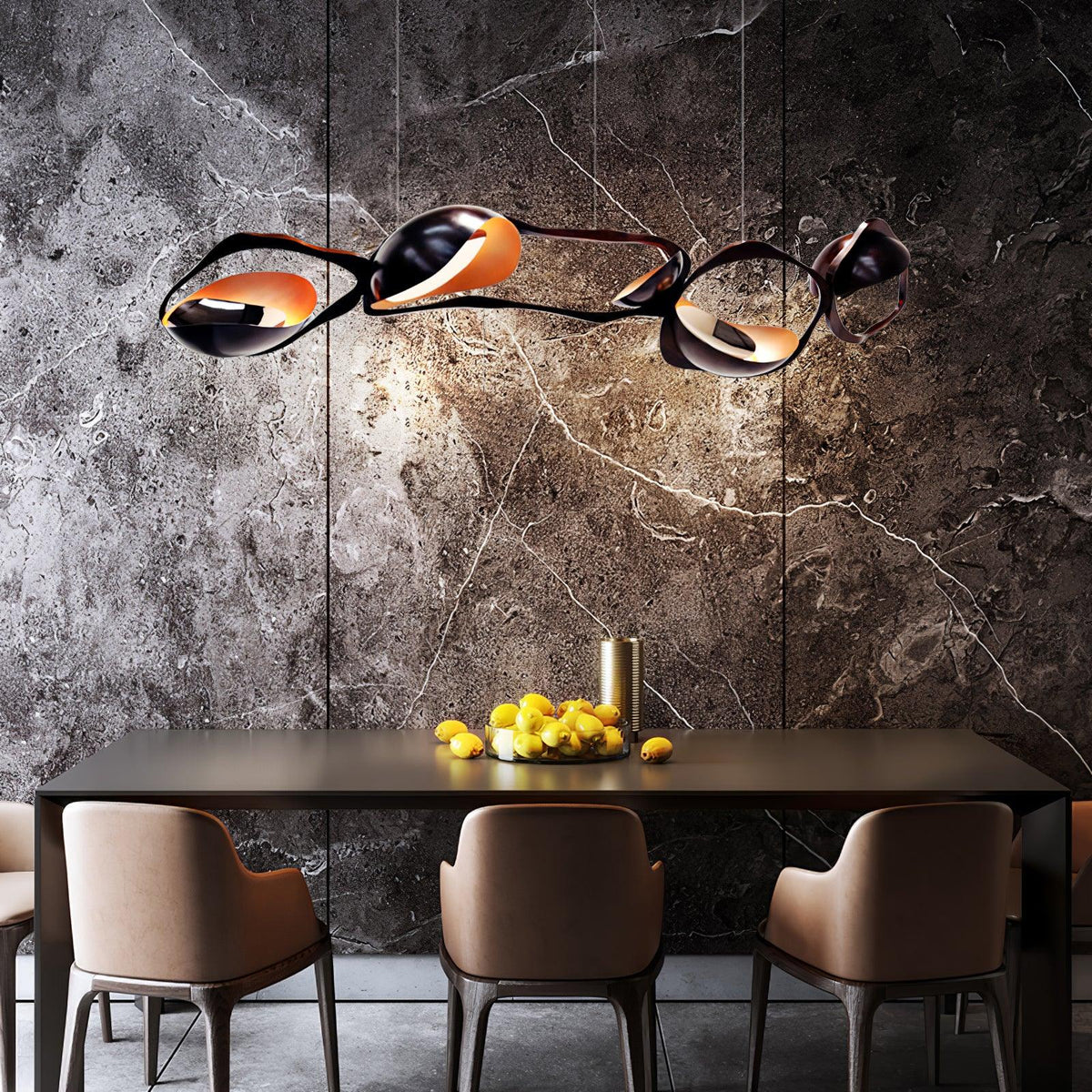 Virauine hanglamp LED artistiek voor woonkamer