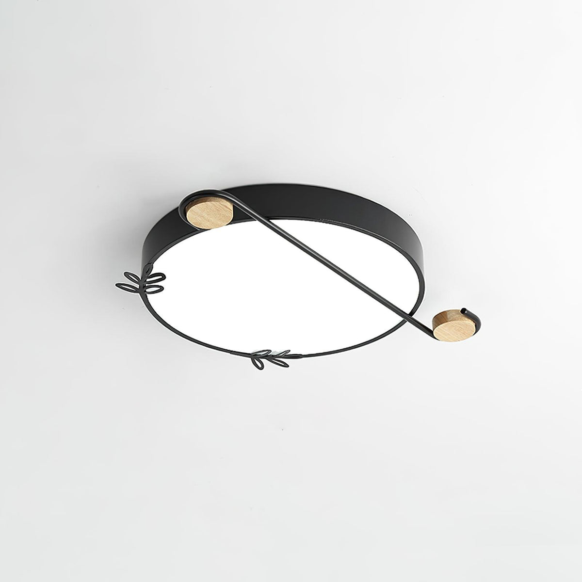 Evzorira muzieknoot kunst rond plafondlamp