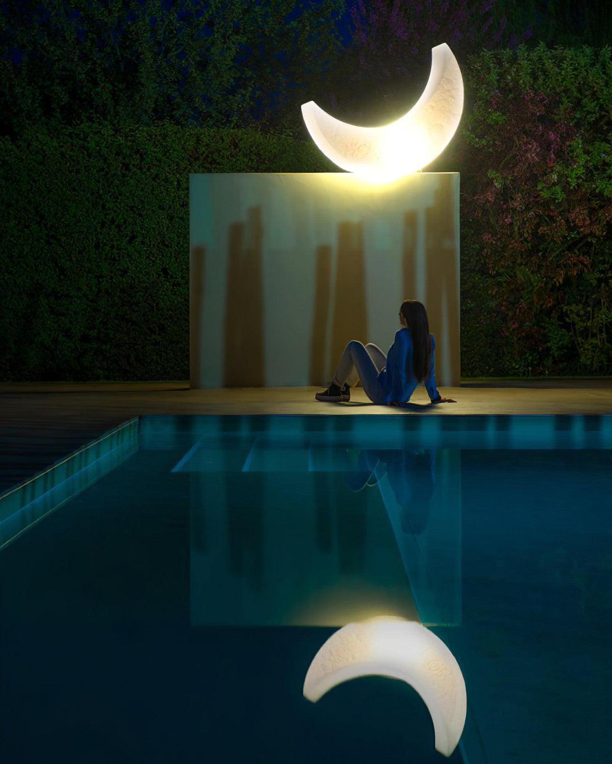 Zetheor Crescent Moon hars vloerlamp