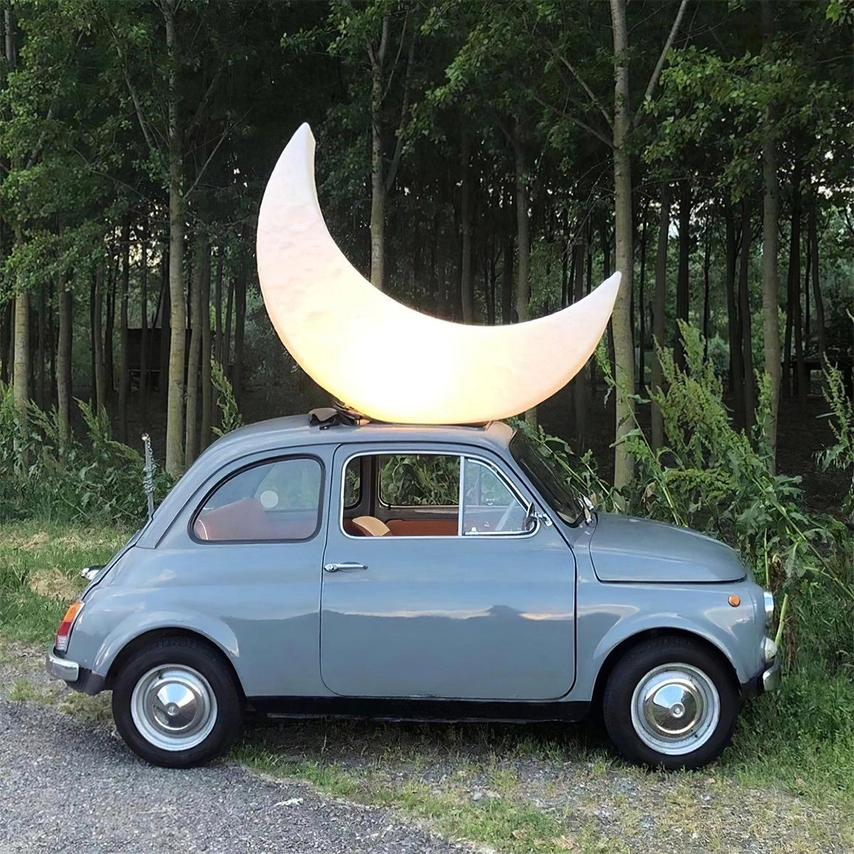Zetheor Crescent Moon hars vloerlamp
