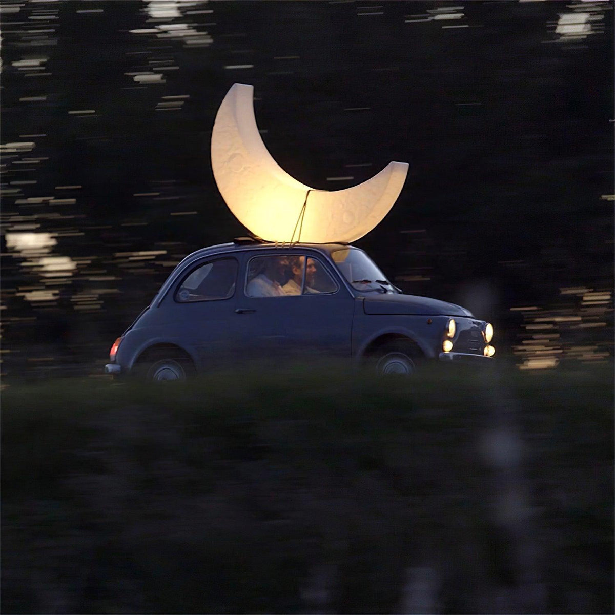Zetheor Crescent Moon hars vloerlamp