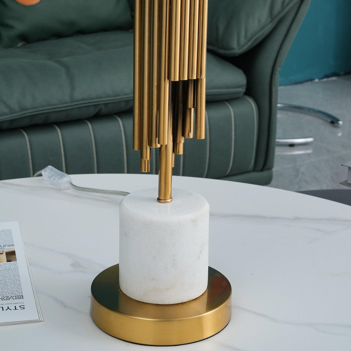 Opus tafellamp in marmer met Art Deco-ontwerp