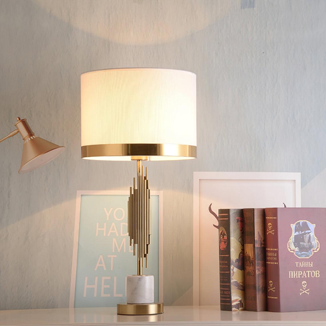 Opus tafellamp in marmer met Art Deco-ontwerp