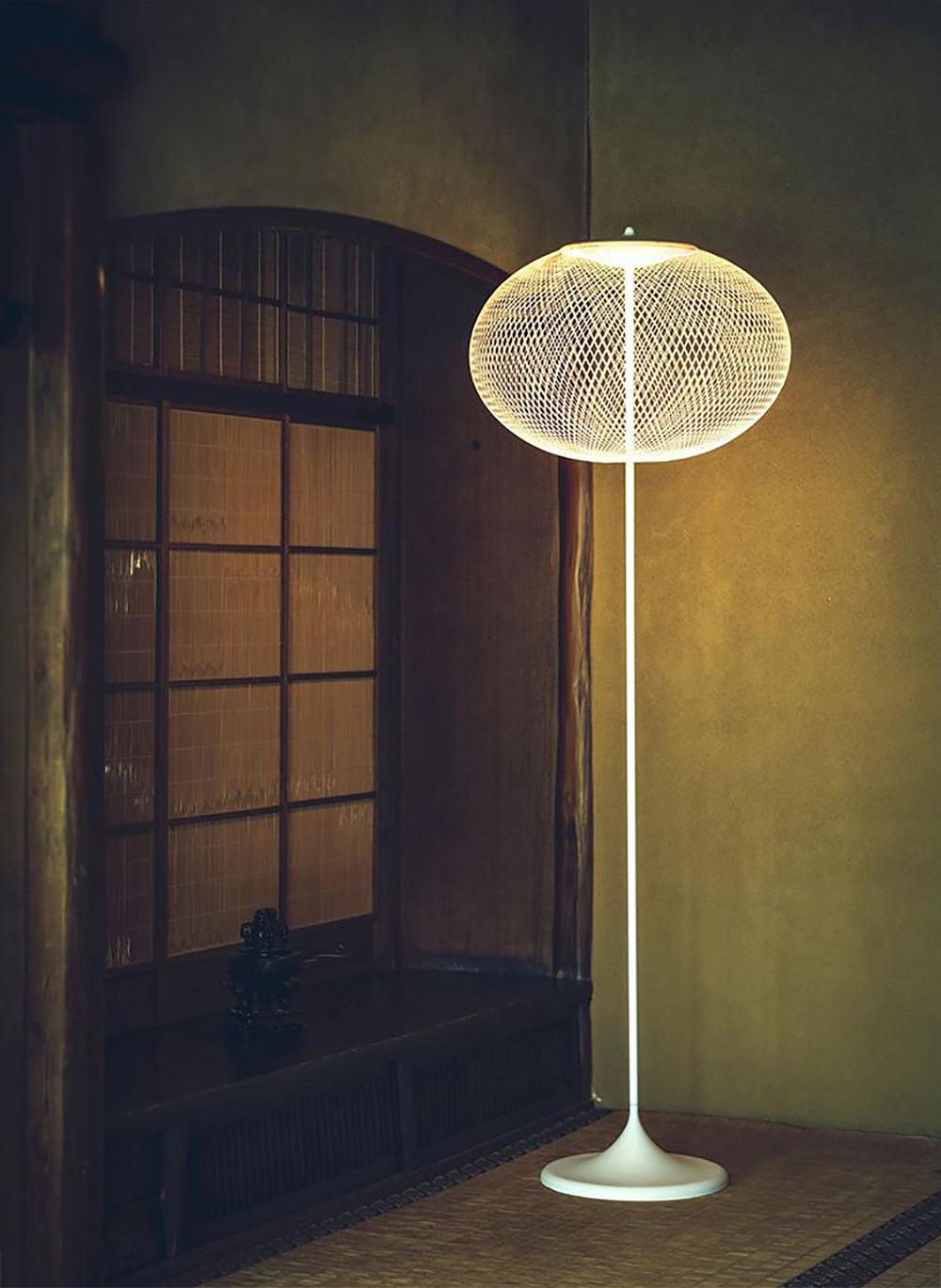 Ilsolyre industriële mesh vloerlamp