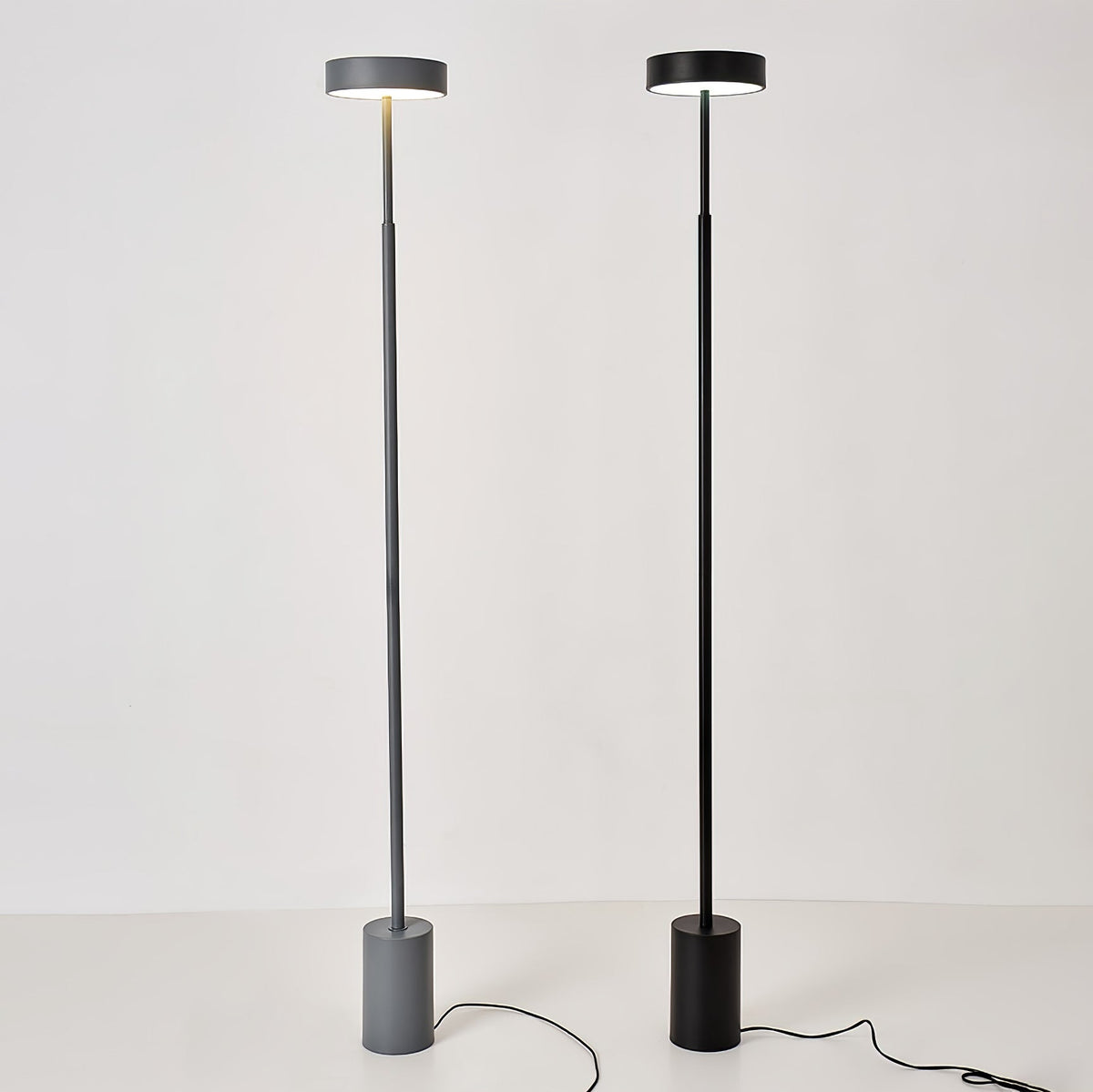 Circa minimalistisch draaibare vloerlamp