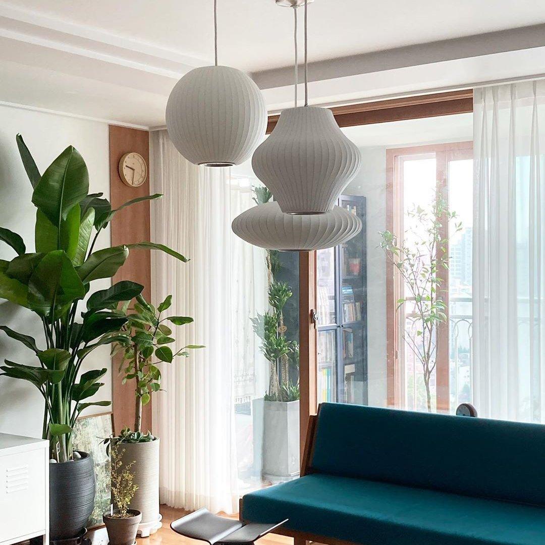 Nebula Bubble Mulberry Silk hanglamp