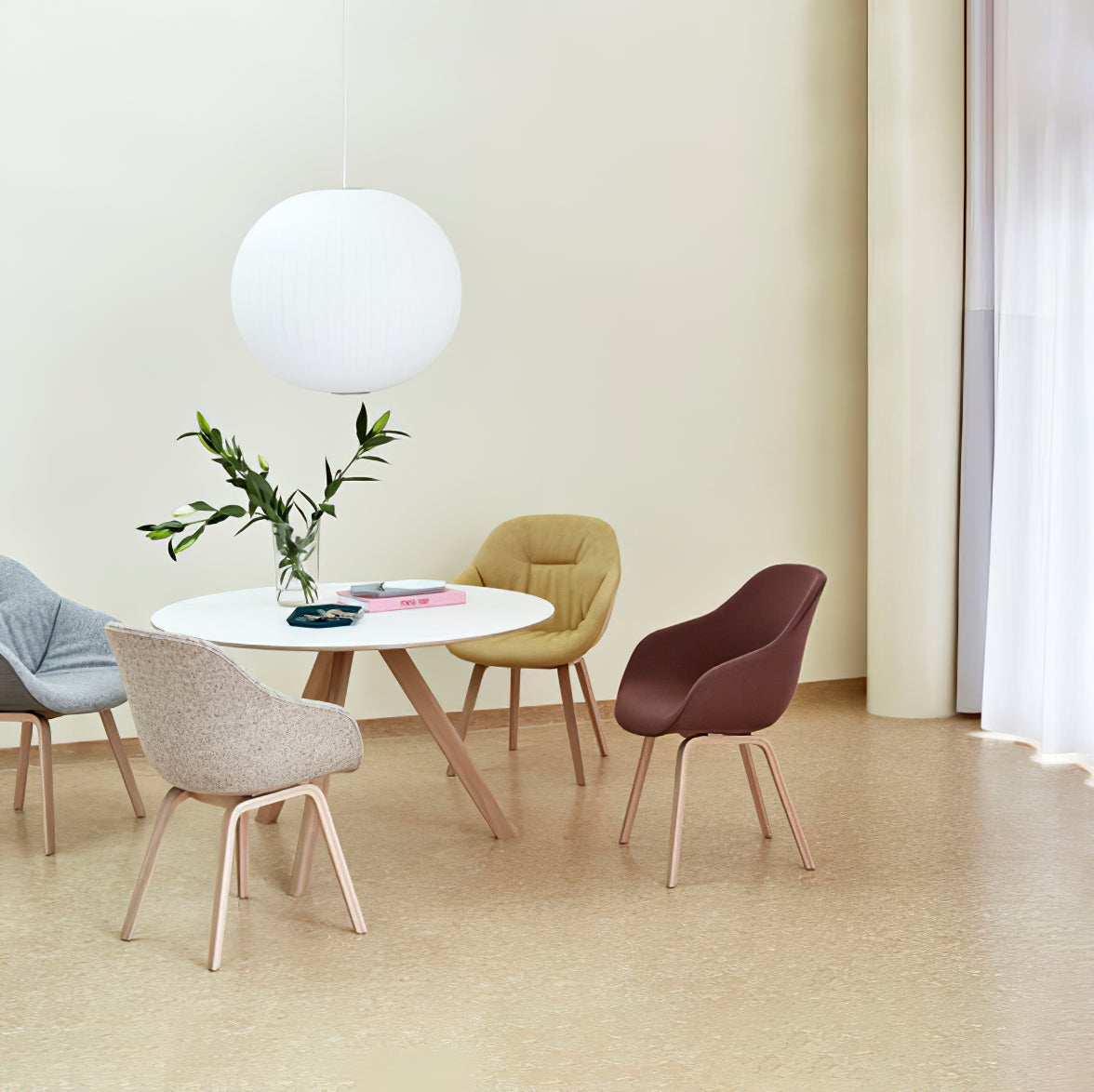 Nebula Bubble Mulberry Silk hanglamp
