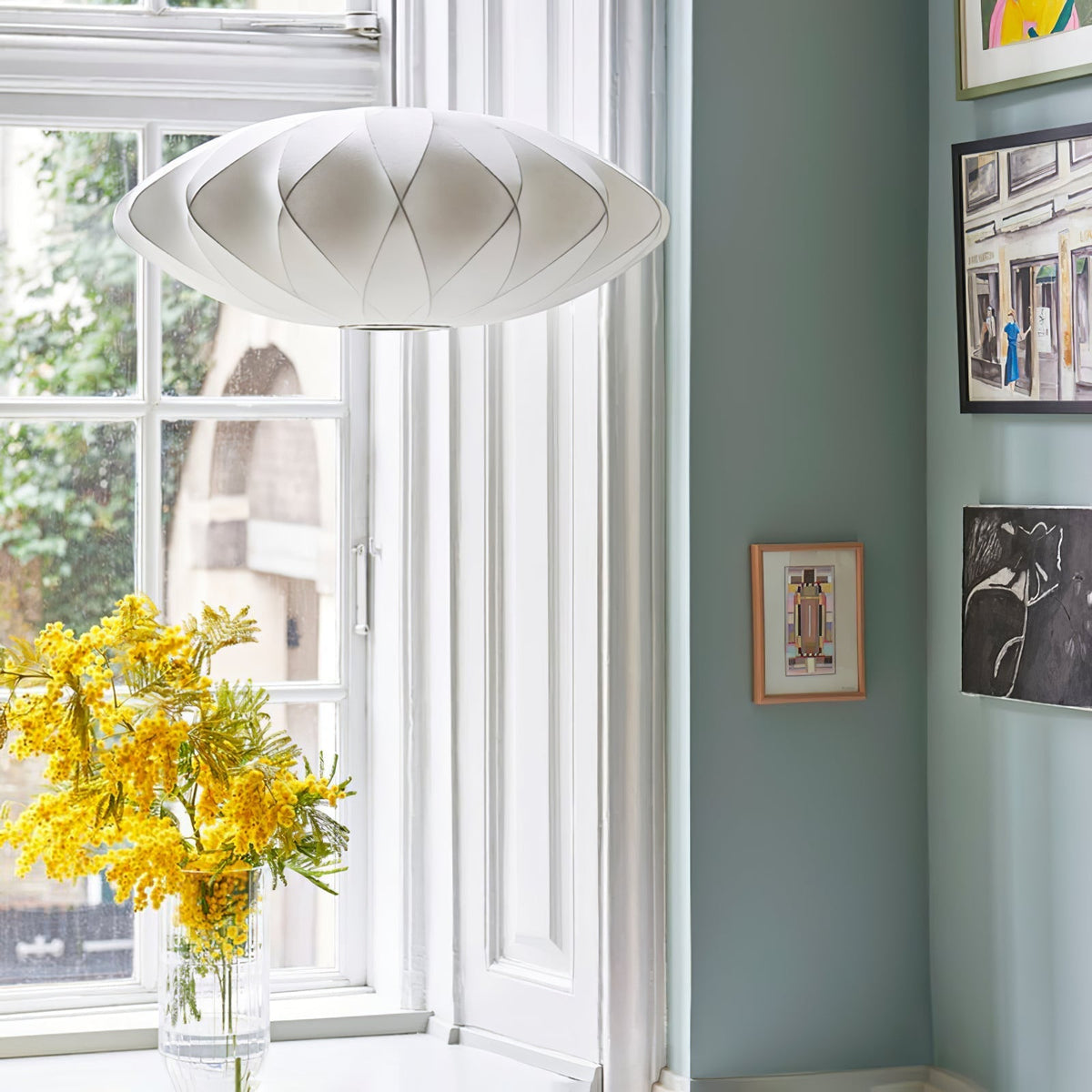 Nebula Bubble Mulberry Silk hanglamp