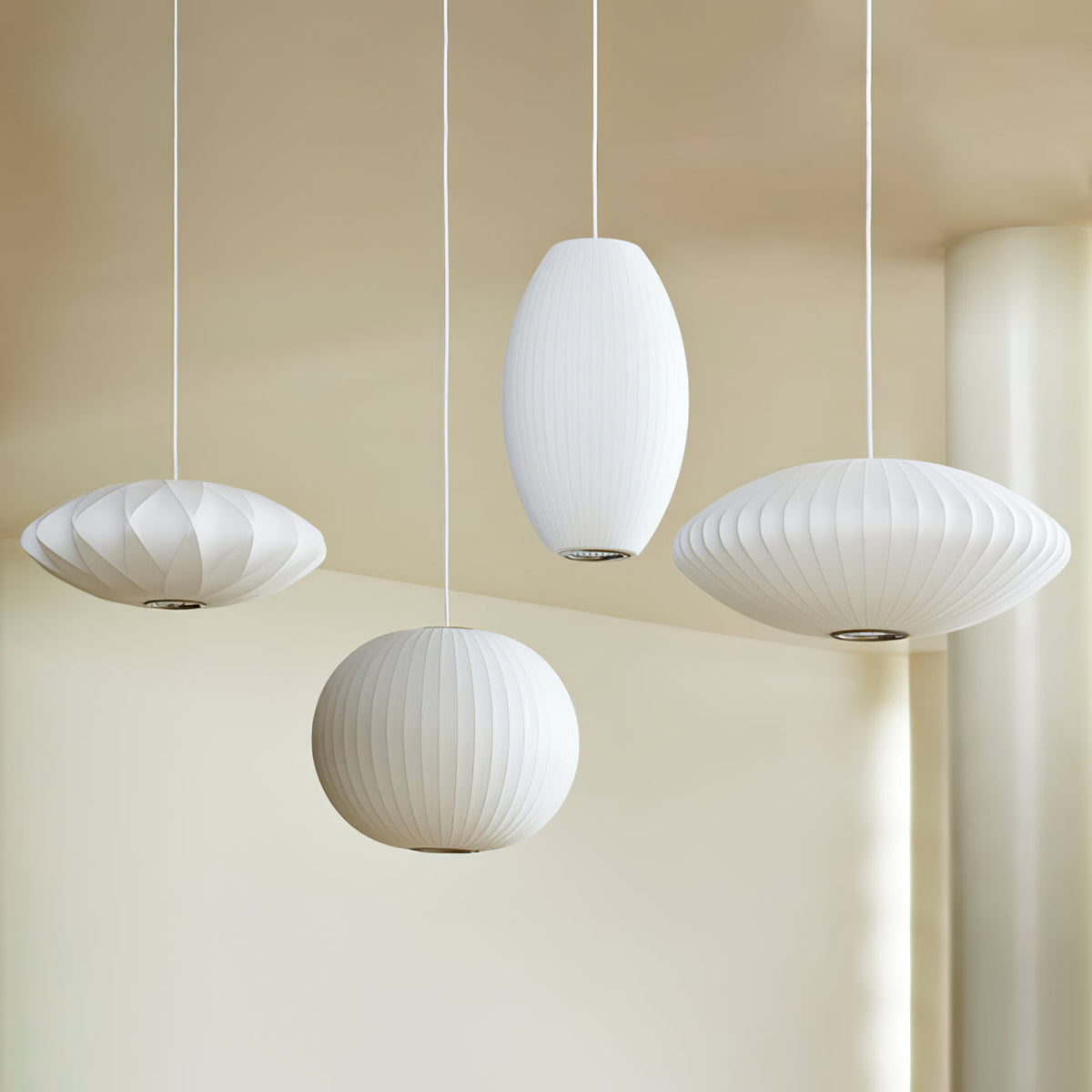 Nebula Bubble Mulberry Silk hanglamp