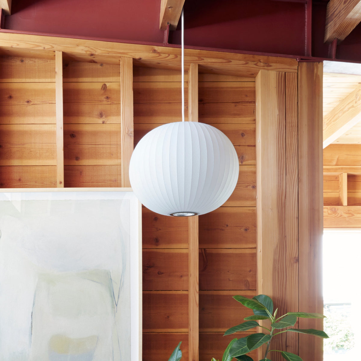 Bis hanglamp van zijde en staal