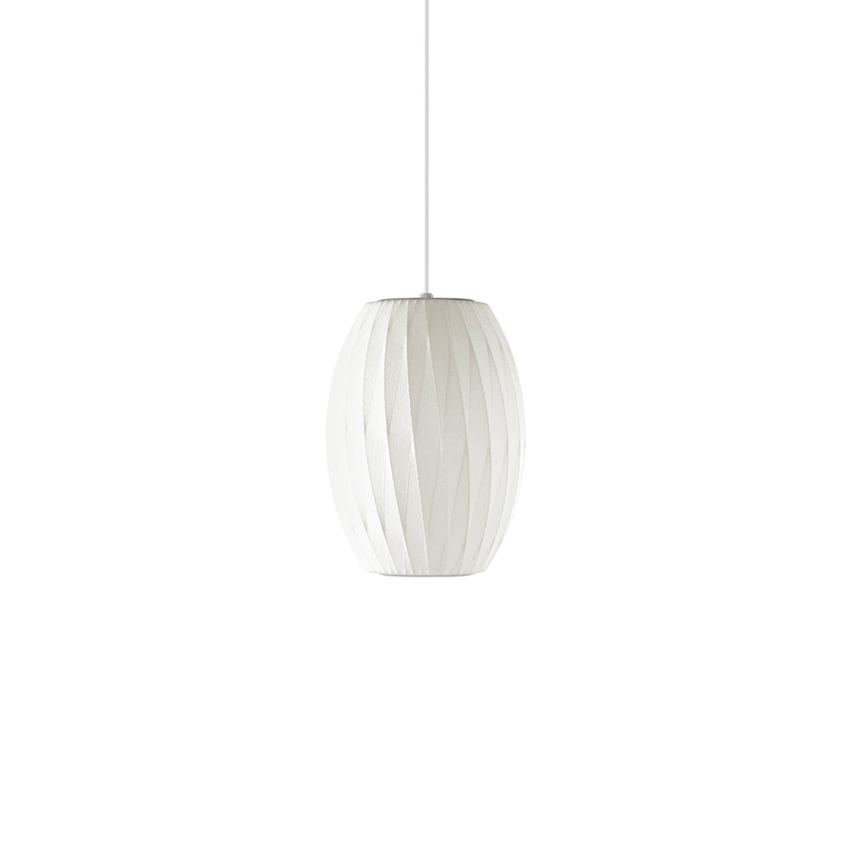 Bis hanglamp van zijde en staal