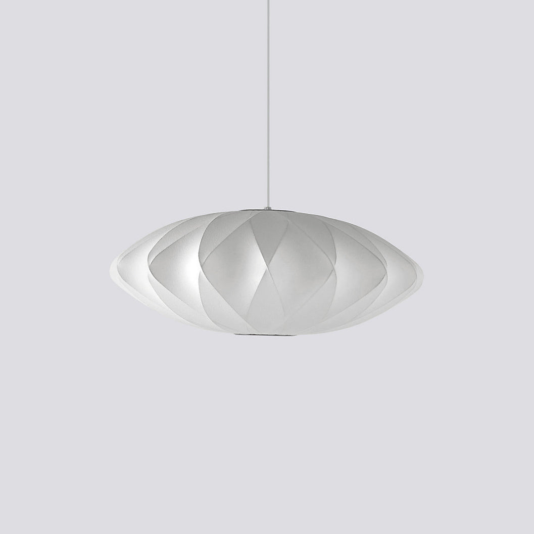 Bis hanglamp van zijde en staal