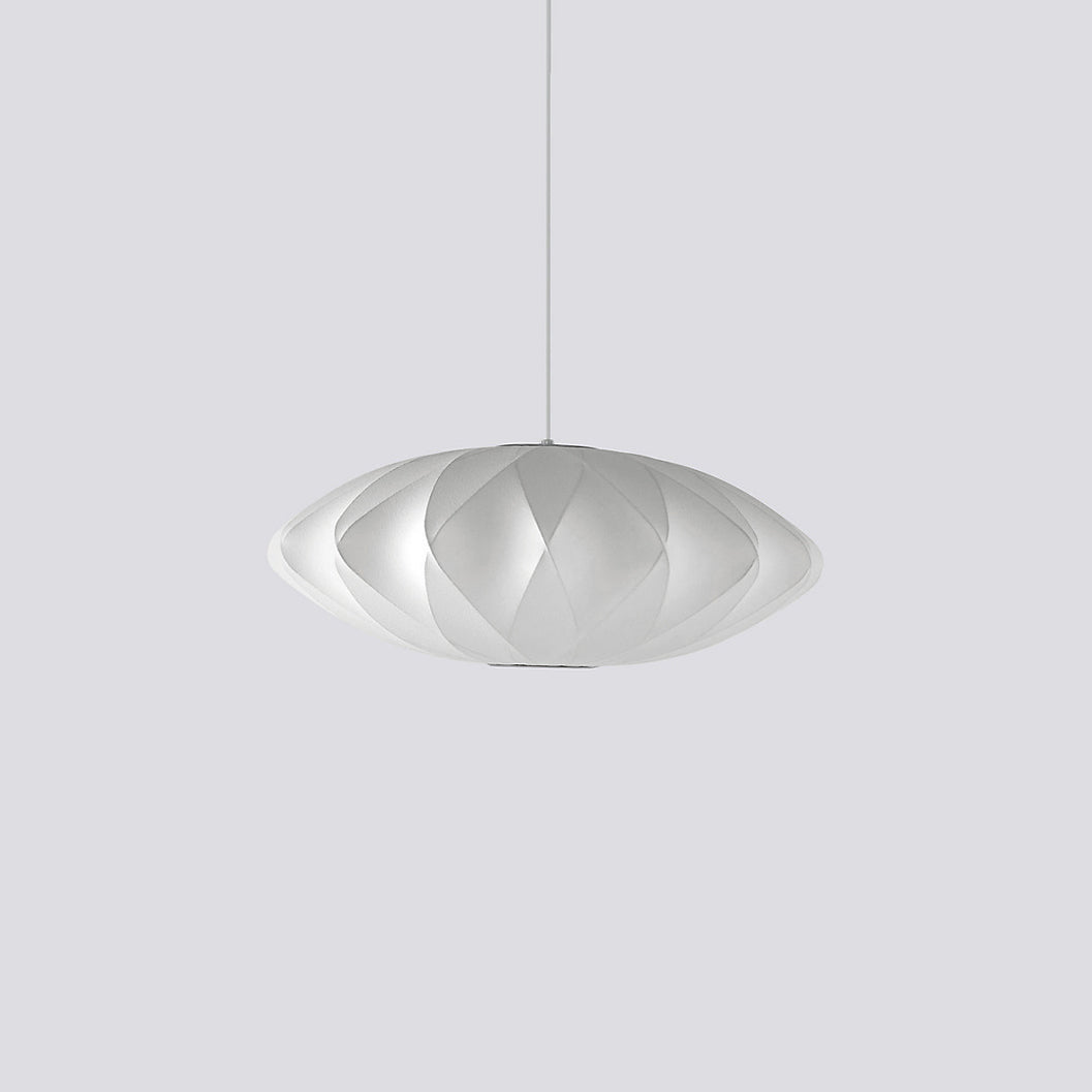 Bis hanglamp van zijde en staal
