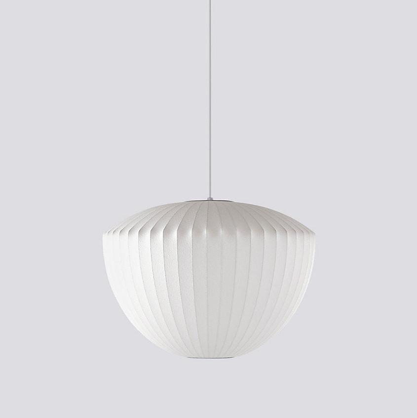 Bis hanglamp van zijde en staal