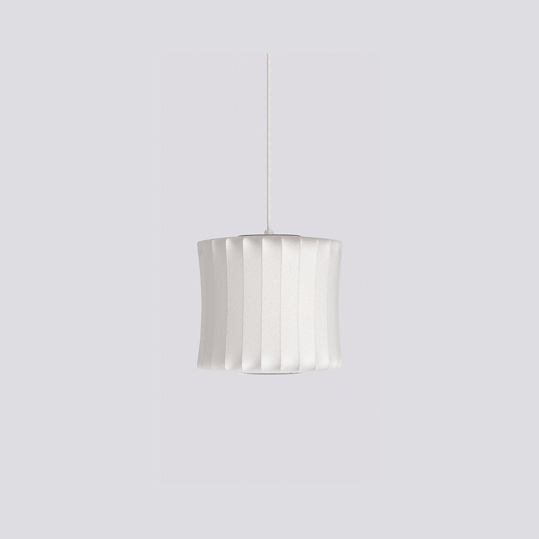 Bis hanglamp van zijde en staal