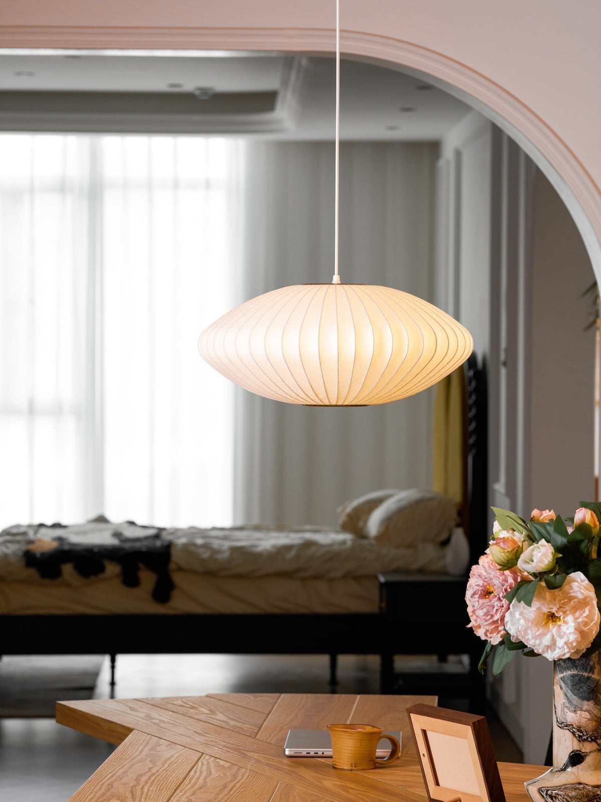 Nebula Bubble Mulberry Silk hanglamp